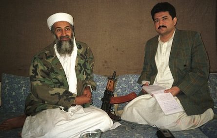 Hamid Mir con Osama Bin Laden
