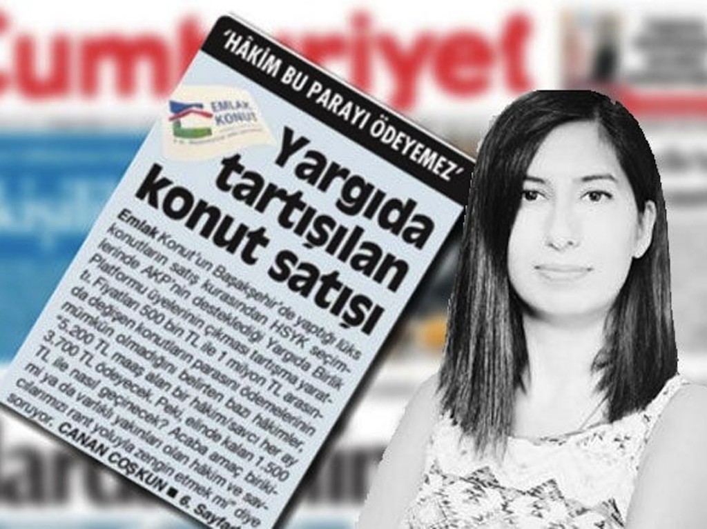 Canan Coskun e l’articolo incriminato sui giudici di Ankara