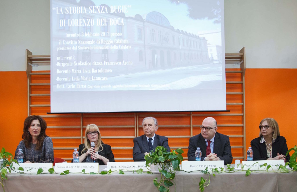 Da sinistra: Francesca Arena, Maria Livia Bartolomeo, Lorenzo Del Boca, Carlo Parisi, Maria Leda Lanucara