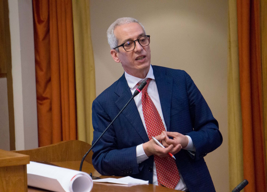 Francesco Cavallaro alla Festa del lavoro della Fnsi a Reggio Calabria (foto Marco Costantino – Giornalisti Italia)